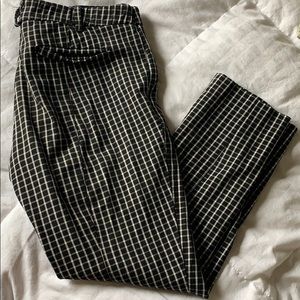 Anthropologie Checkered Chinos